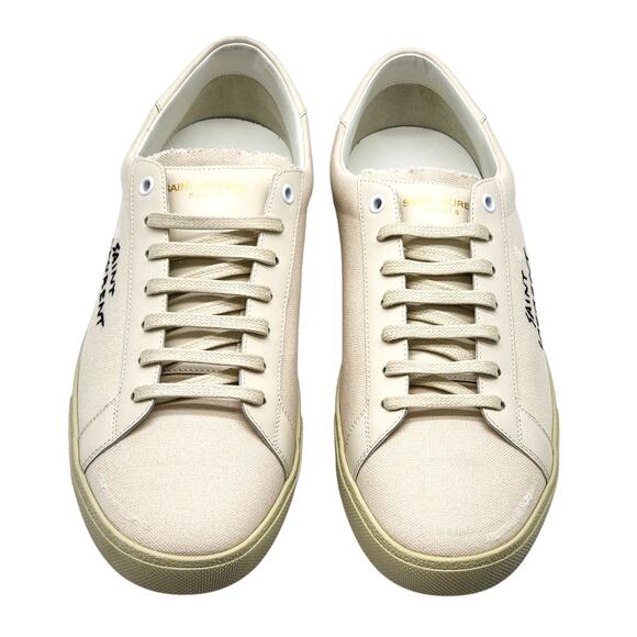 Saint Laurent Andy Court Classic SL/06 Sneakers White EU 45.5 US 12.5 New $785 - Picture 4 of 7
